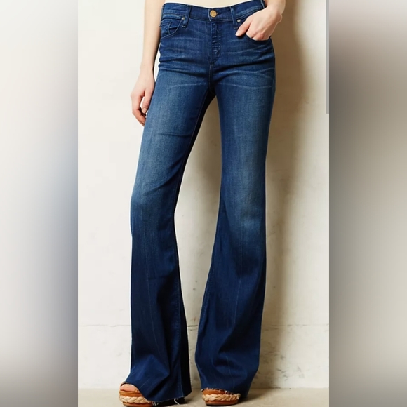 EUC McGuire Denim High Rise Marjorelle Flare in Confessional wash size 30 - Picture 2 of 3